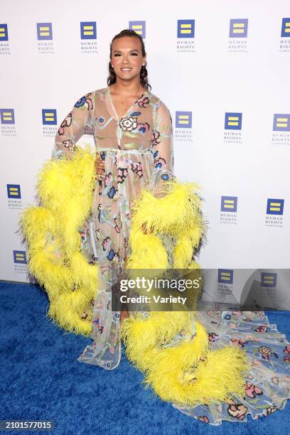 Damian Terriquez at the Human Rights Campaign's 2024 Los Angeles Dinner held at the Fairmont Century Plaza on March 23, 2024 in Los Angeles,...