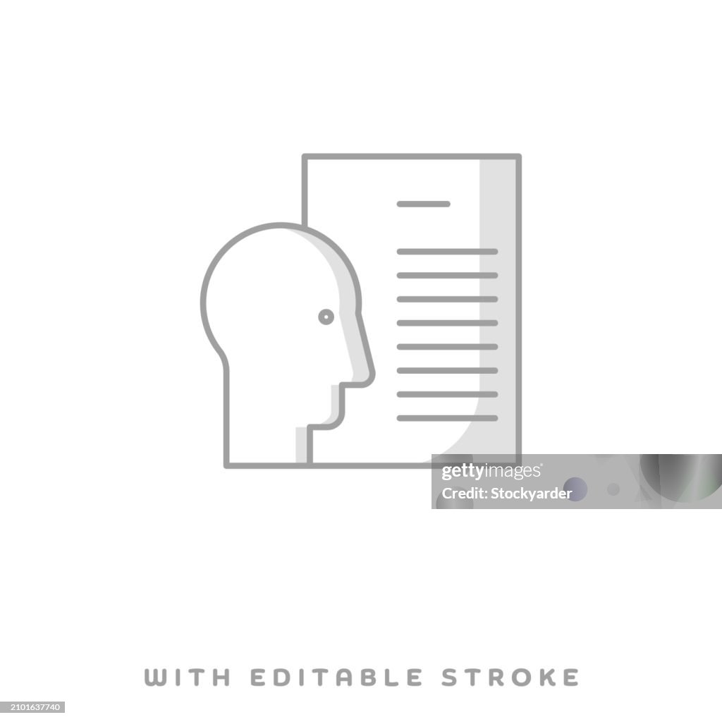 Personal Accident Insurance concept line icon with shadow and editable stroke.