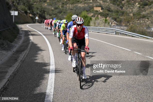 Ben Hermans of Belgium and Team Cofidis leads the peloton during the 103rd Volta Ciclista a Catalunya 2024, Stage 4 a 169.2km stage from Sort to...