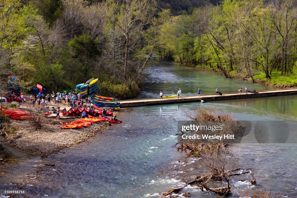 Canoeing and kayaking on the Buffalo National River in Arkansas