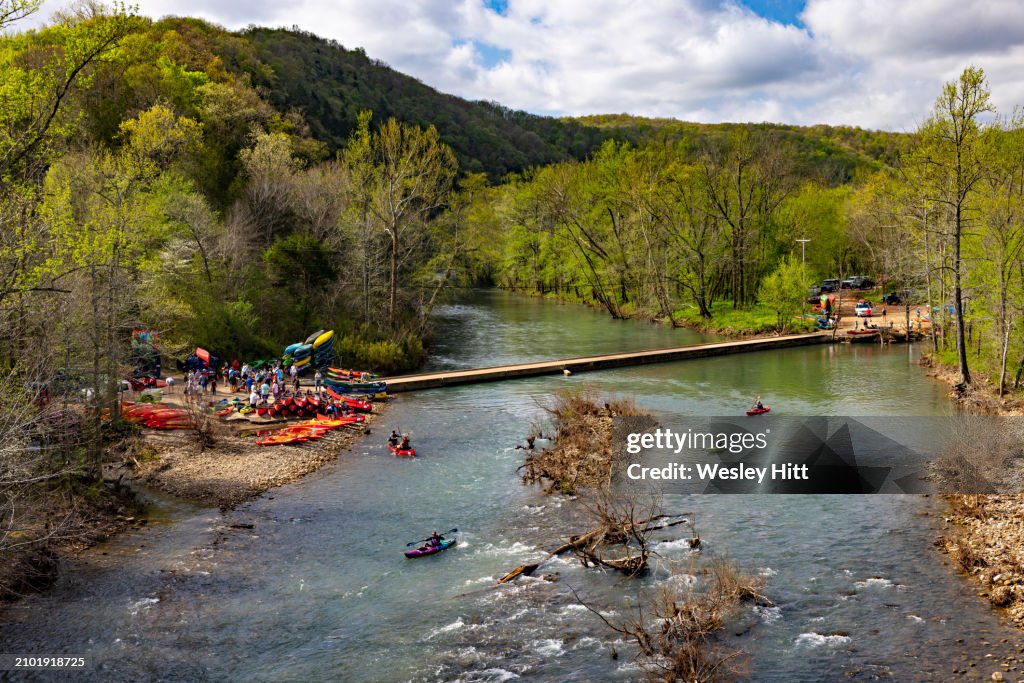 Canoeing and kayaking on the Buffalo National River in Arkansas