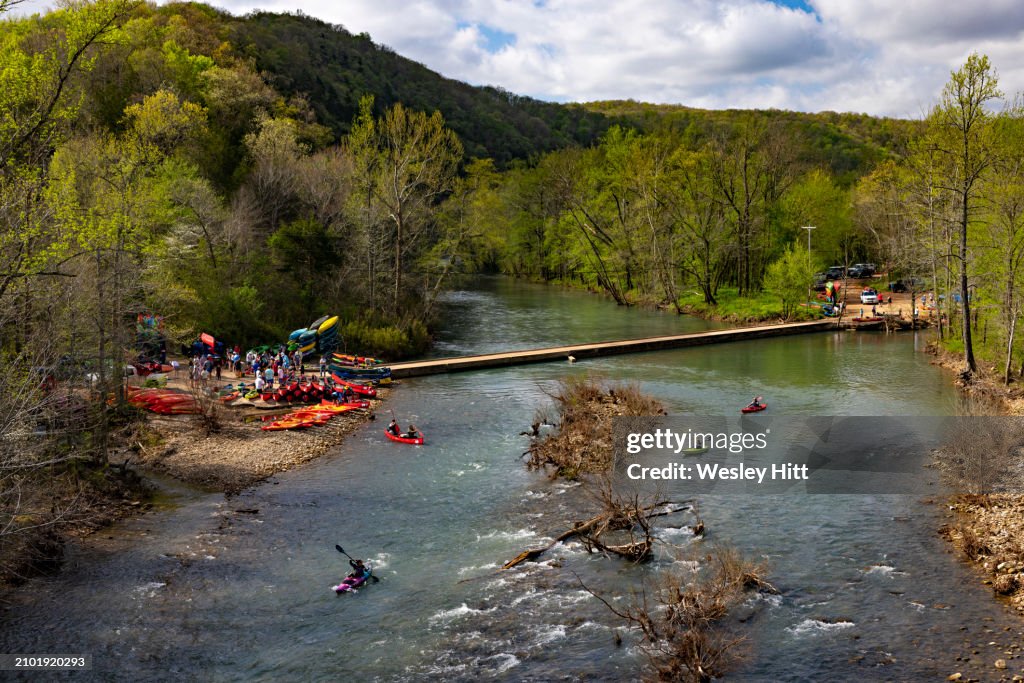 Canoeing and kayaking on the Buffalo National River in Arkansas