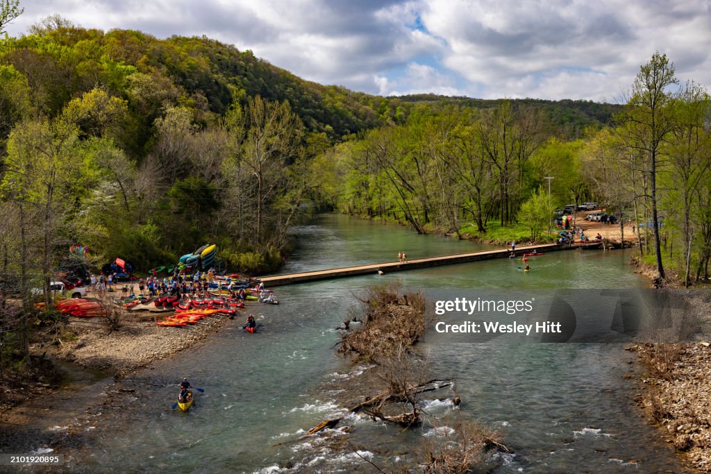 Canoeing and kayaking on the Buffalo National River in Arkansas