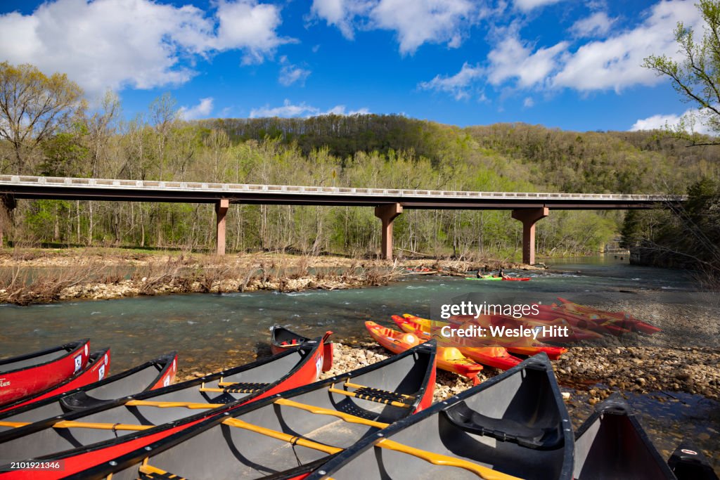 Canoeing and kayaking on the Buffalo National River in Arkansas