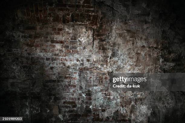 old brick wall - middle ages dungeon stock pictures, royalty-free photos & images