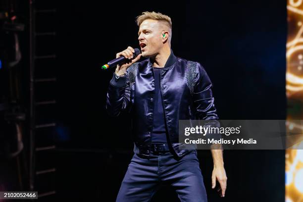 Nicky Byrne of Westlife performs during a concert as part of The Wild Dreams Tour at Arena Monterrey on March 20, 2024 in Monterrey, Mexico.