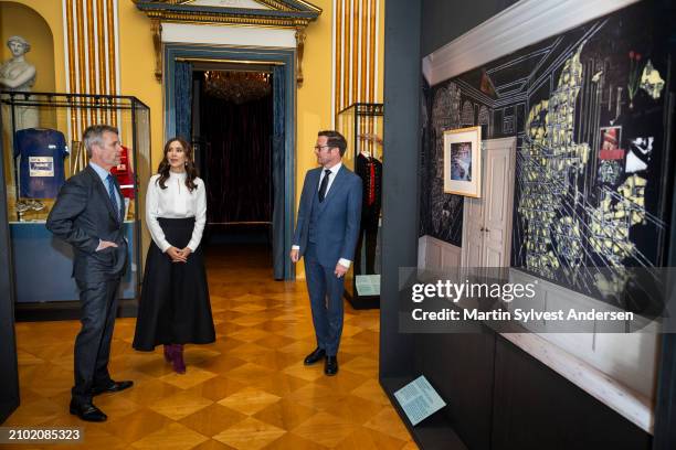 King Frederik X and Queen Mary are shown around the Amalienborg Museum where many objects that have shaped the King's life are on display on March...