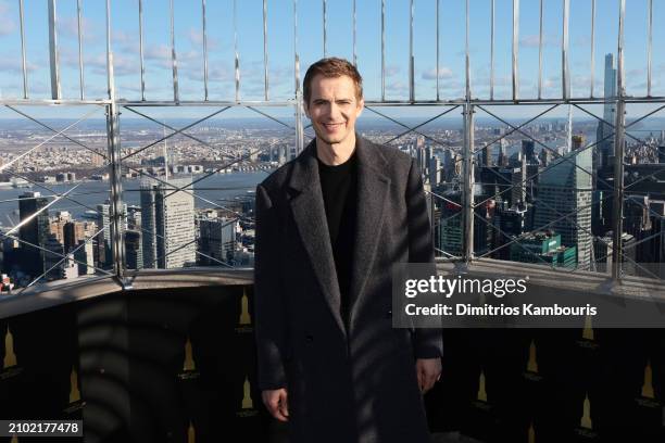 Hayden Christensen lights the Empire State Building ahead of the dynamic light show to celebrate the STAR WARS-themed takeover at The Empire State...