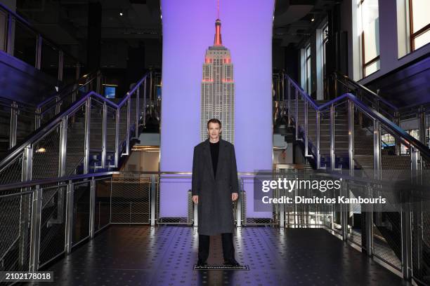 Hayden Christensen lights the Empire State Building ahead of the dynamic light show to celebrate the STAR WARS-themed takeover at The Empire State...