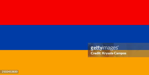 flag of armenia - armenia country stock pictures, royalty-free photos & images