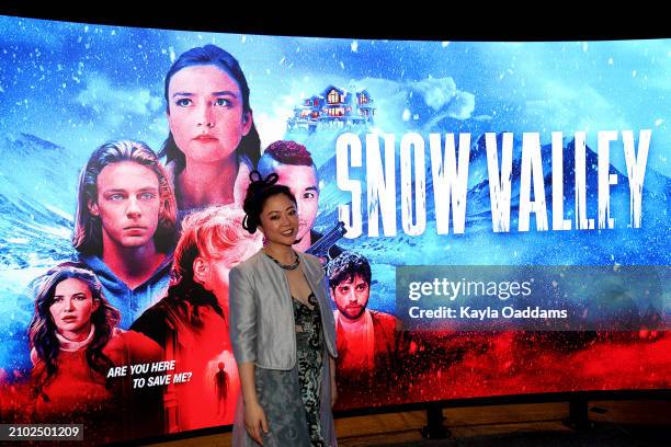 Andrea Chung attends "Snow Valley" film premiere on March 19, 2024 in Los Angeles, California.