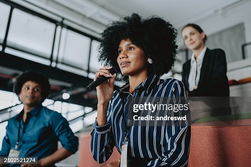 Ask a question using microphone conference Ask a question using microphone conference