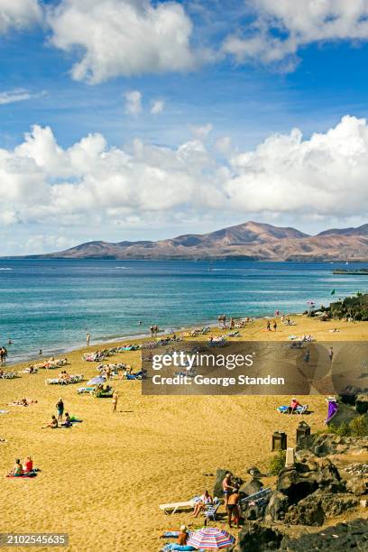playa blanca, lanzarote - lanzarote stock pictures, royalty-free photos & images