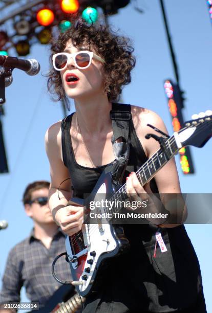 St. Vincent performs during the Sasquatch! Music & Arts festival at The Gorge amphitheatre on May 23, 2009 in Quincy, Washington.