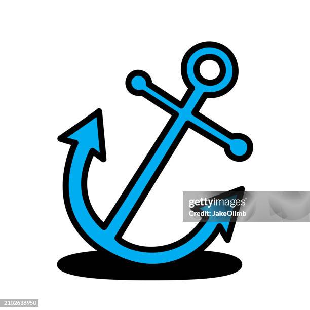 anker doodle 6 - großsegler stock-grafiken, -clipart, -cartoons und -symbole