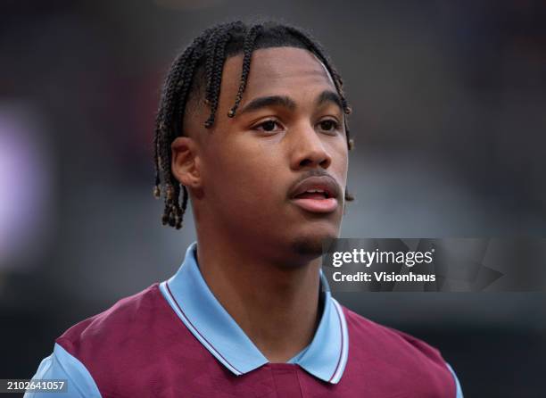 Wilson Odobert of Burnley during the Premier League match between Burnley FC and Brentford FC at Turf Moor on March 16, 2024 in Burnley, England.