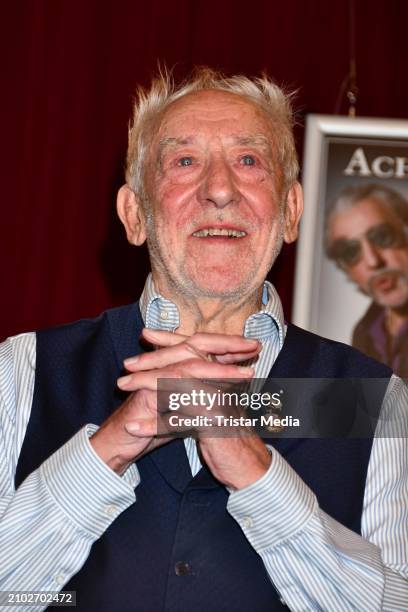 Dieter Hallervorden during the "Achtsam Morden" theater premiere at Schlosspark Theater on March 23, 2024 in Berlin, Germany.