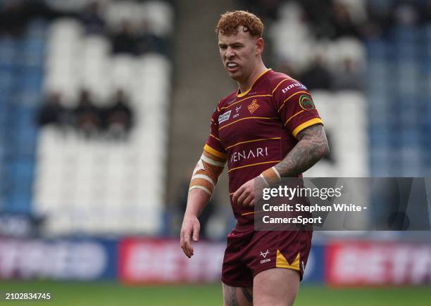 Huddersfield Giants' Harvey Livett during the Betfred Challenge Cup Round 6 match between Huddersfield Giants and Hull FC at John Smith's Stadium on...