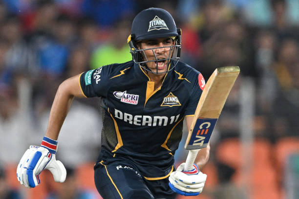 GT vs SRH Dream 11 predictions : Shubman Gill of Gujarat Titans running between the wicket.