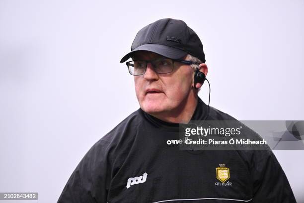 Laois , Ireland - 24 March 2024; Clare manager Brian Lohan during the Allianz Hurling League Division 1 semi-final match between Clare and Tipperary...