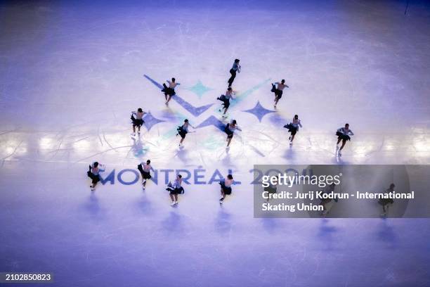 Les Supremes of Canada perform during Gala during the ISU World Figure Skating Championships at Bell Centre on March 24, 2024 in Montreal, Canada.