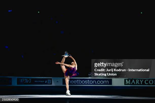 Kaori Sakamoto of Japan perform during Gala during the ISU World Figure Skating Championships at Bell Centre on March 24, 2024 in Montreal, Canada.