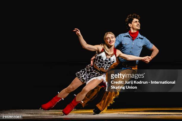 Piper Gilles and Paul Poirier of Canada performs during Gala during the ISU World Figure Skating Championships at Bell Centre on March 24, 2024 in...