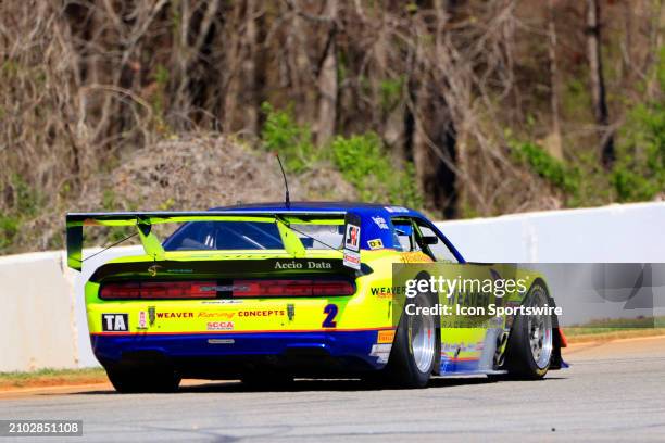 Boris Said of Escondodo, California, TA, Weaver Racing/STEEL-IT Dodge Challenger during The Bennett/BridgeHaul Classic TA & GT Classes Race on March...