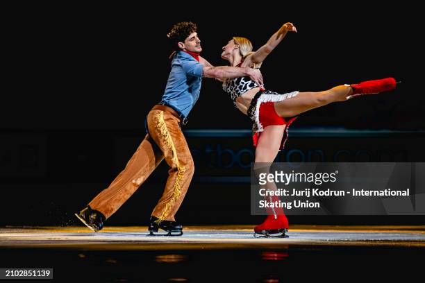 Piper Gilles and Paul Poirier of Canada performs during Gala during the ISU World Figure Skating Championships at Bell Centre on March 24, 2024 in...