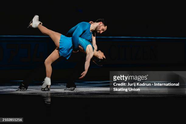 Deanna Stellato-Dudek and Maxime Deschamps of Canada perform during Gala during the ISU World Figure Skating Championships at Bell Centre on March...