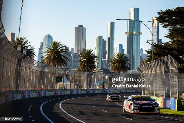 Broc Feeney driver of the Red Bull Ampol Racing Chevrolet Camaro ZL1 during race 1 of the Melbourne Supersprint, part of the 2024 Supercars...