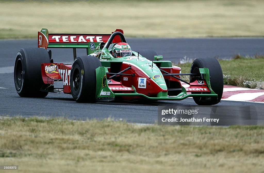 Fernandez drives car