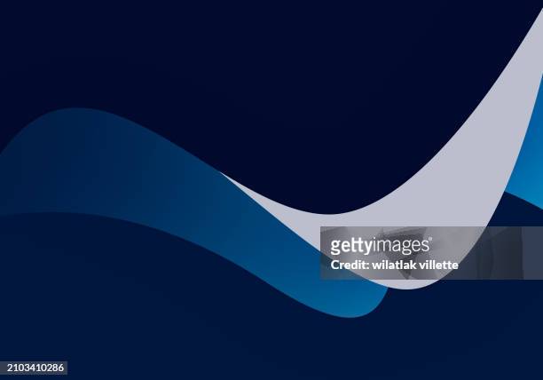 blue background - vector - vector wave stock pictures, royalty-free photos & images