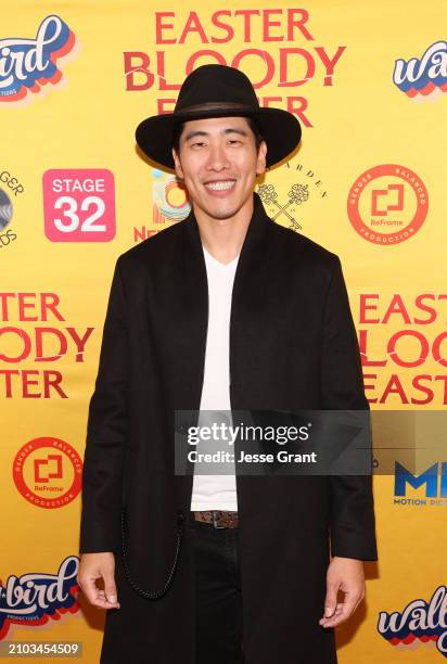 Gavin Lee attends Diane Foster's "Easter Bloody Easter" World Premiere at Landmark's Nuart Theatre on March 21, 2024 in Los Angeles, California.