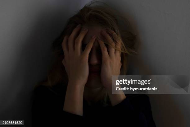 mental breakdown - fear stock pictures, royalty-free photos & images