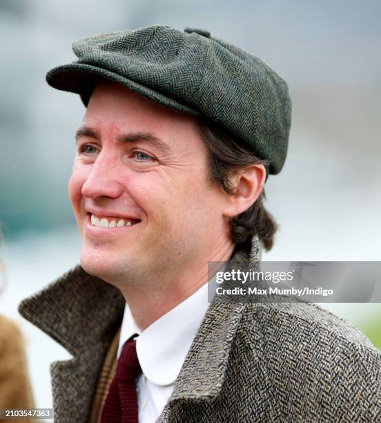 Edoardo Mapelli Mozzi attends day 3 'St Patrick's Thursday' of the Cheltenham Festival at Cheltenham Racecourse on March 14, 2024 in Cheltenham,...