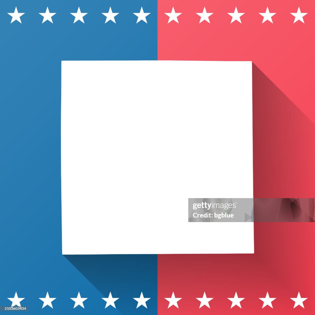 Kalamazoo County, Michigan. Map on blue and red background