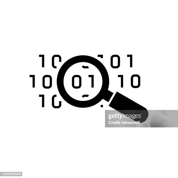 data analysis solid icon. this flat icon is suitable for infographics, web designs, mobile apps, ui, ux, and gui design. - it server closeup stock illustrations