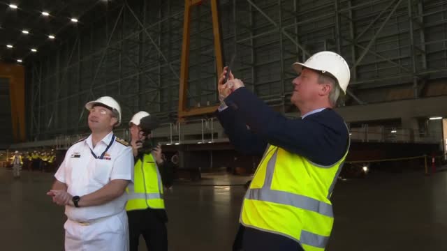 AUS: UK Foreign Secretary David Cameron And Defence Minister Grant Shapps Visit Australia