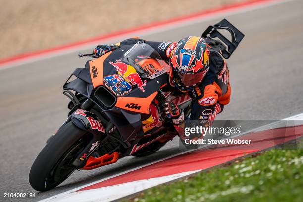 Jack Miller of Australia and Red Bull KTM Factory Racing rides at Autodromo do Algarve on March 22, 2024 in Lagoa, Algarve, Portugal.