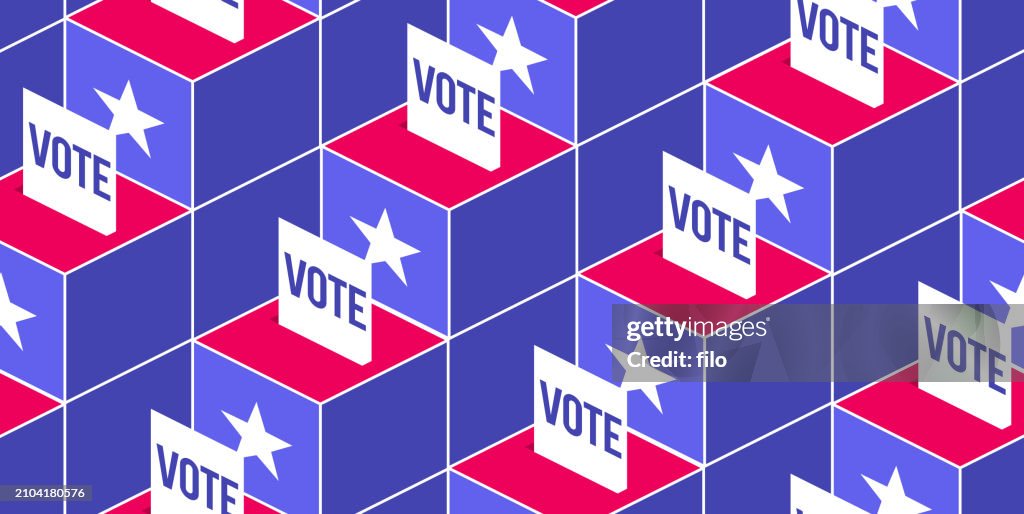 Voting Box Pattern Voting Election Ballot Box Seamless Repeating Tileable Pattern High-Res ...
