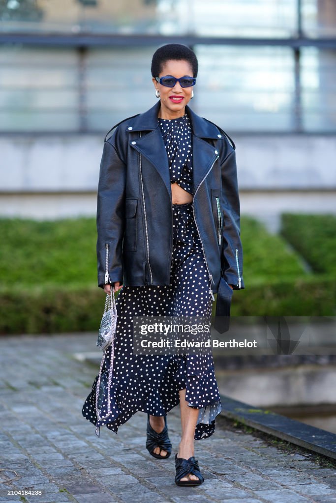 Street Style - Paris Fashion Week - Womenswear Fall/Winter 2024/2025 - Day Eight