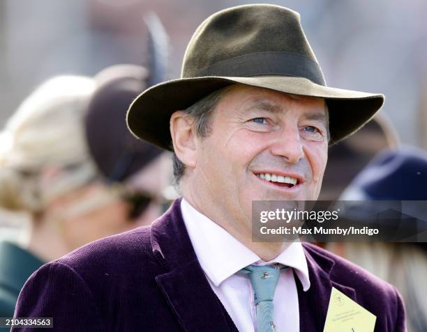 Charlie Brooks attends day 4 'Gold Cup Day' of the Cheltenham Festival at Cheltenham Racecourse on March 15, 2024 in Cheltenham, England.