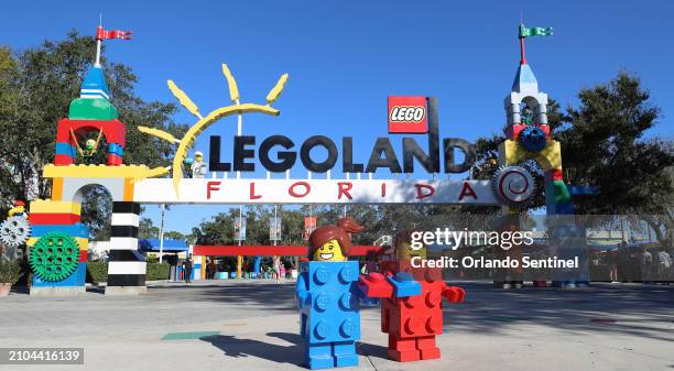 Entrance to Legoland Florida Resort, on Wednesday, Jan. 11, 2023.
