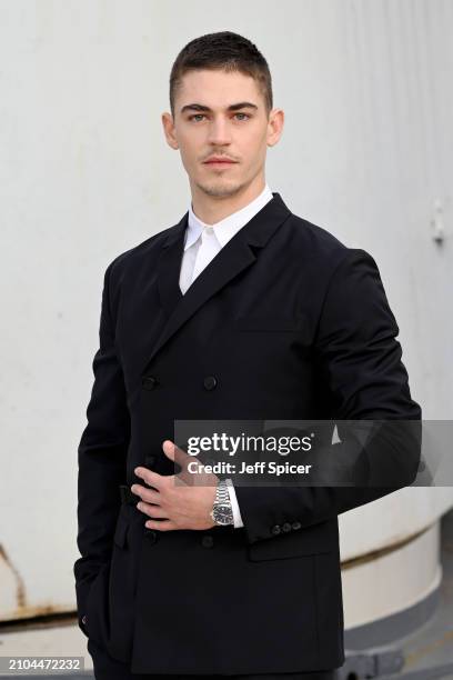 Hero Fiennes Tiffin attends the photocall for "The Ministry Of Ungentlemanly Warfare" at HMS Belfast on March 22, 2024 in London, England.