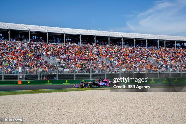 Esteban Ocon, Alpine A523 during the F1 Grand Prix of Australia at Albert Park Circuit on March 24, 2024 in Melbourne, Australia.