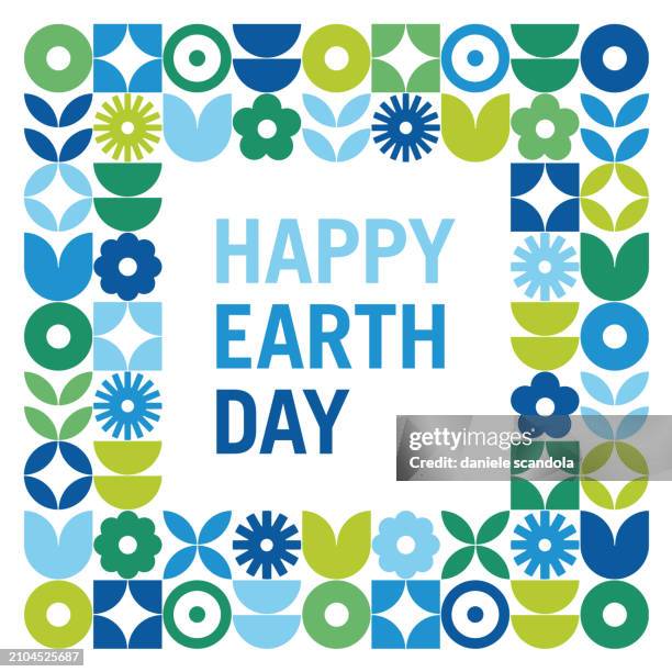 ilustrações de stock, clip art, desenhos animados e ícones de earth day concept design with frame. - biodegradável