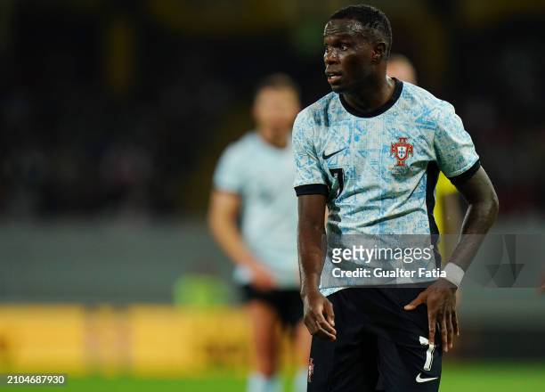Bruma of Portugal during the International Friendly match between Portugal and Sweden at Estadio D. Afonso Henriques on March 21, 2024 in Guimaraes,...