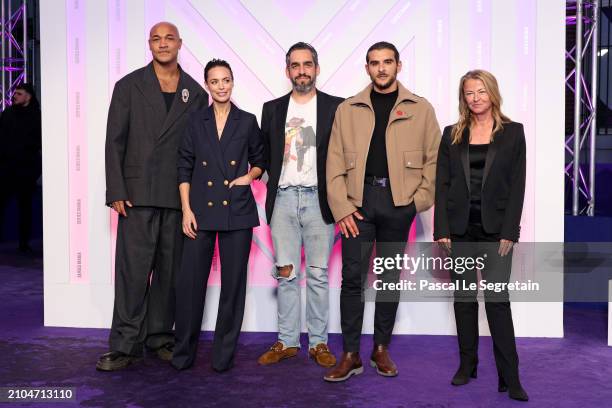 Malick Bauer, Bérénice Bejo, Zal Batmanglij, Sofiane Zermani and DirectorCharlotte Brändström attend Day Eight of the Series Mania Festival on March...