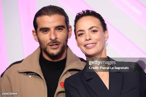 Sofiane Zermani and Bérénice Bejo attend Day Eight of the Series Mania Festival on March 22, 2024 in Lille, France.